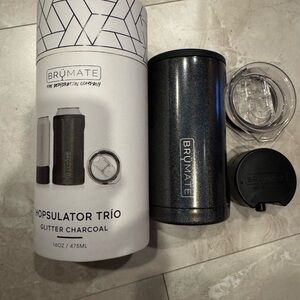 BrüMate Glitter Charcoal Hopsulator Trio